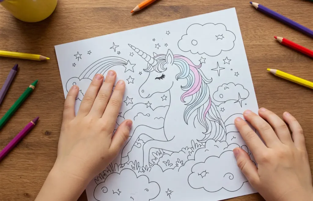 coloriage licorne