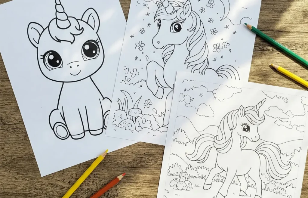 coloriage licorne