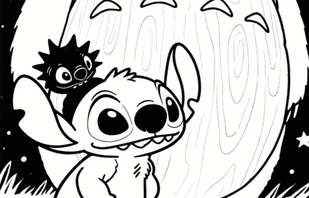 coloriage stitch