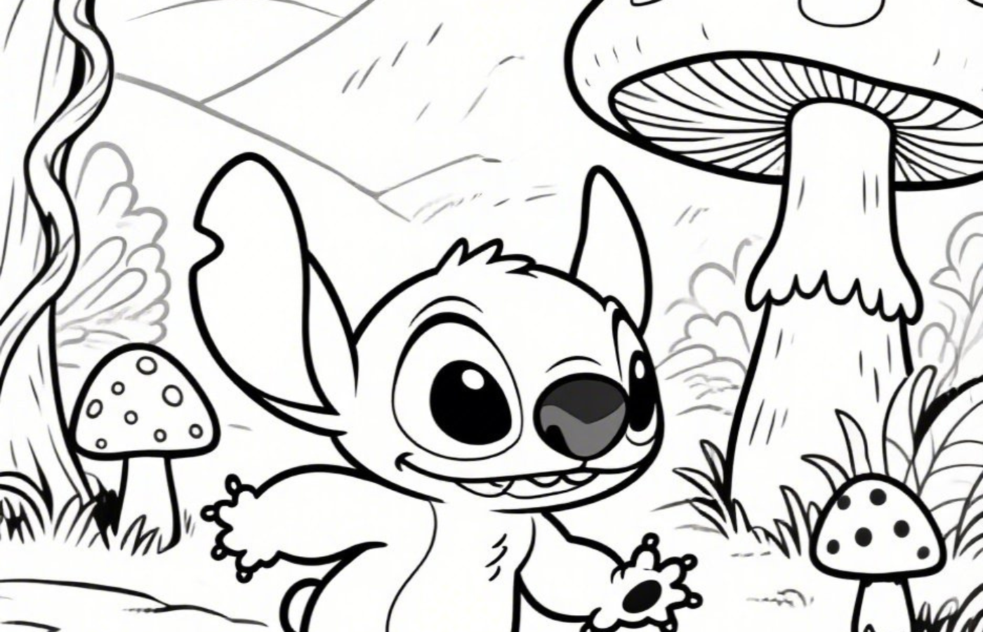 coloriage stitch