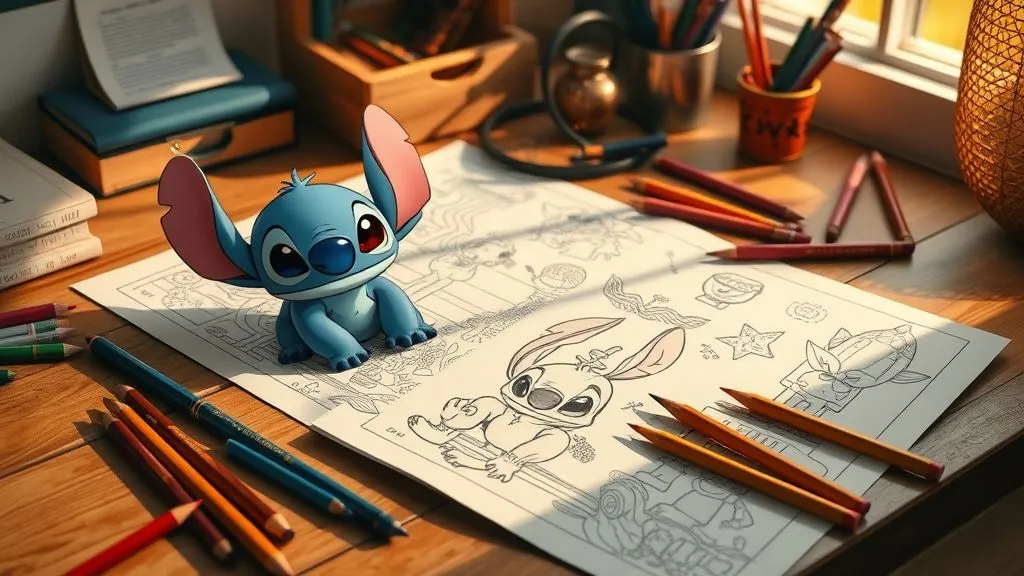 coloriage stitch